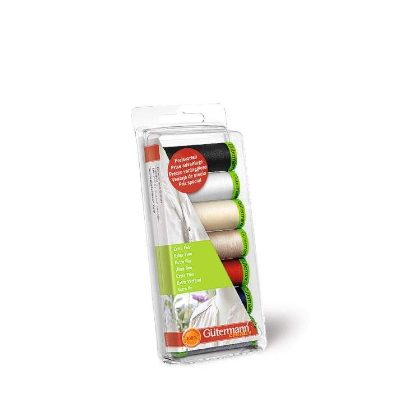 Nähfaden - Set Nähfaden - Set 162x68x20 mm sortiert 7x200 m