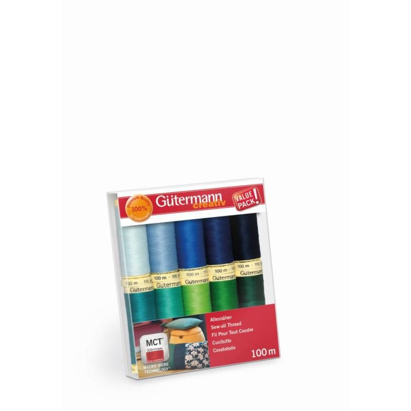 Nähfaden - Set Nähfaden - Set Allesnäher 100x118x22mm col. 5 10x100 m