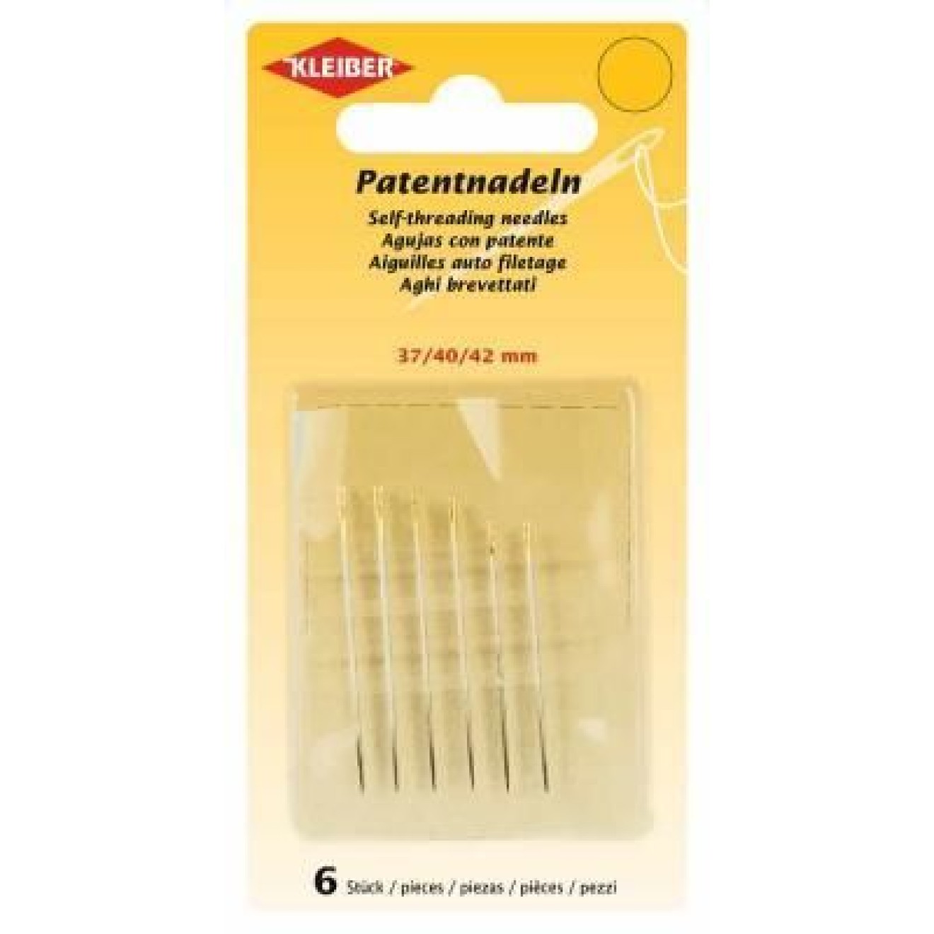 Patentnähnadeln 37, 40, 42 mm 6 St