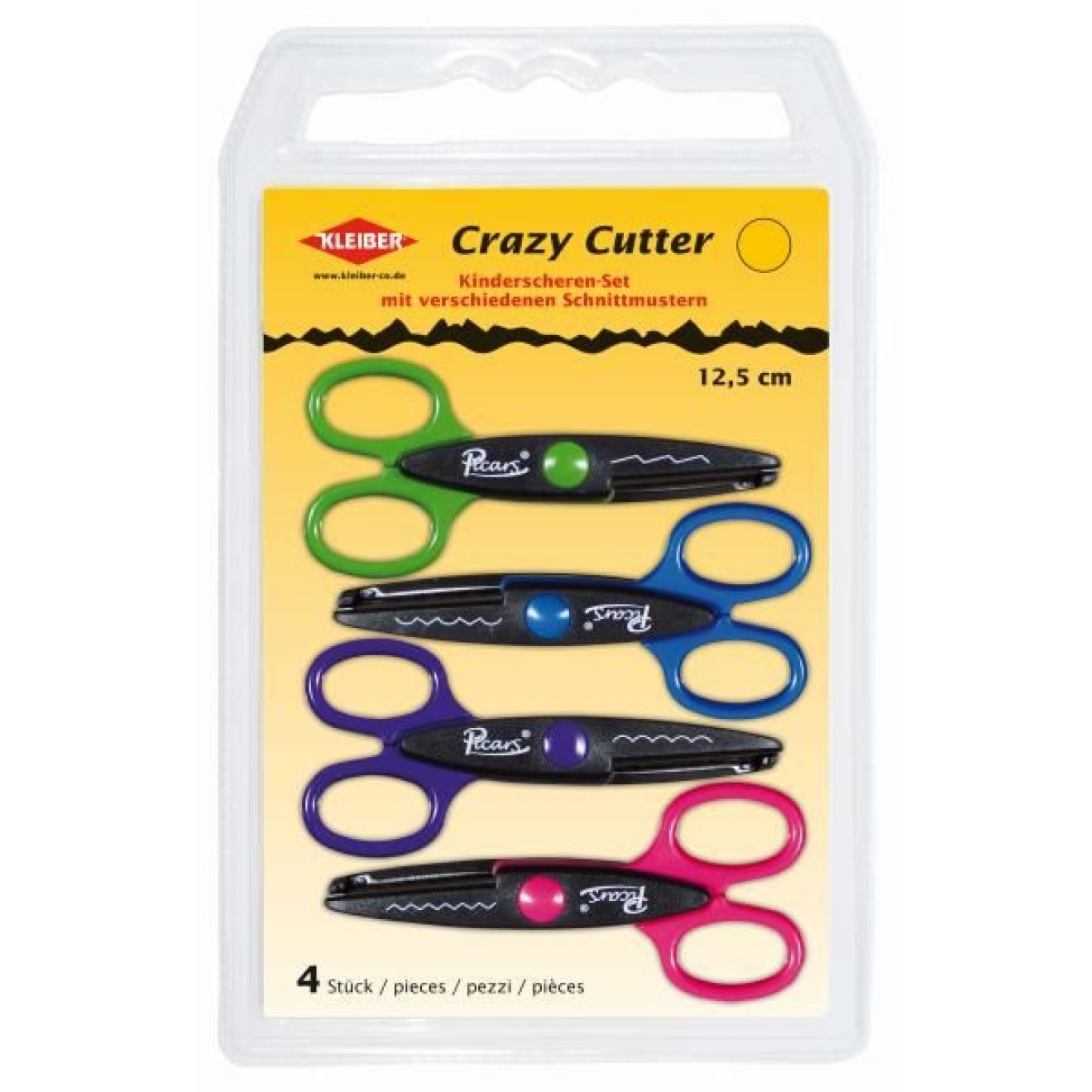 Kinderscheren-Set Crazy Cutter ca. 125 mm 4 St
