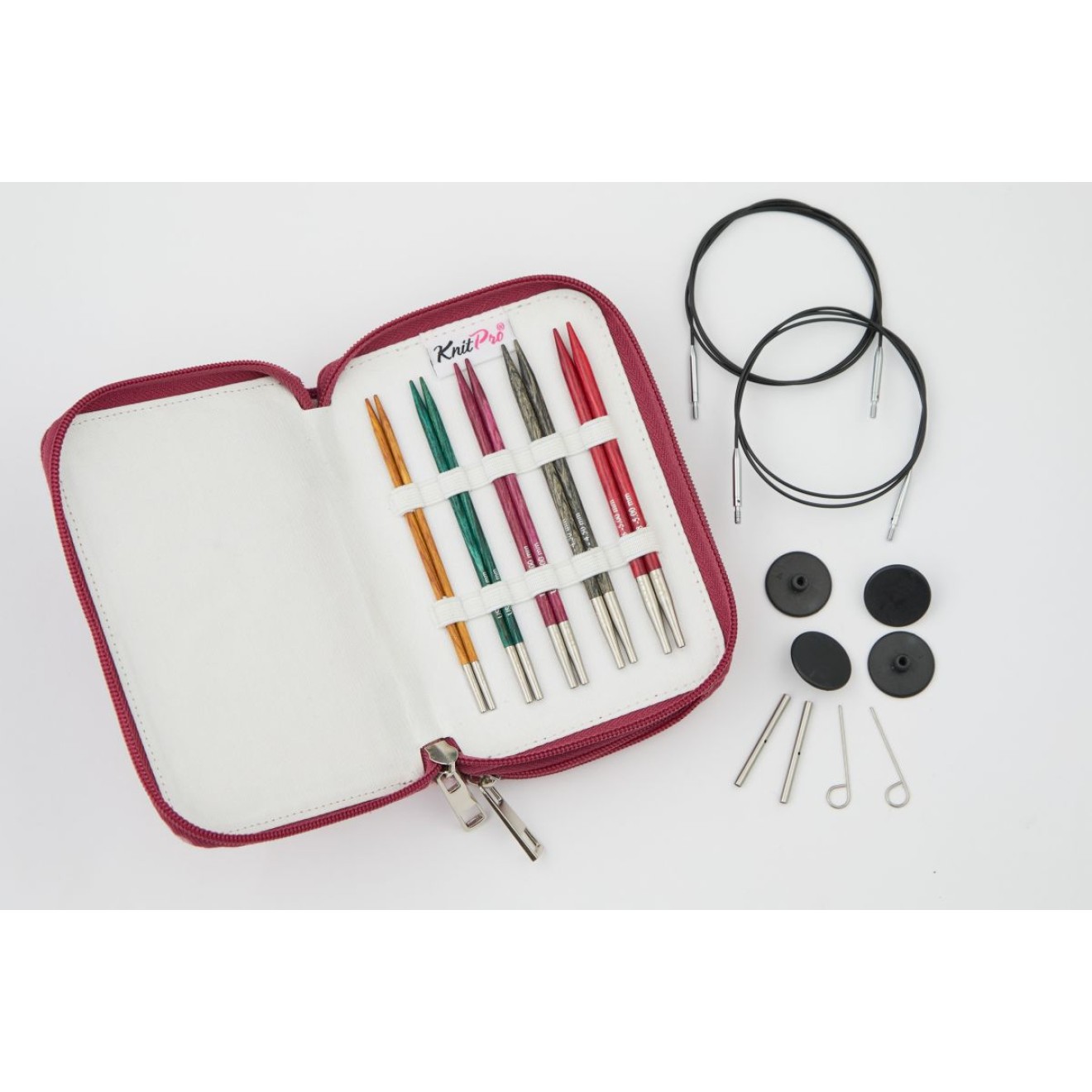 KnitPro Dreamz Starter Nadelset auswechselbare Rundstricknadeln kurz 3,00–5,00 mm 10 cm