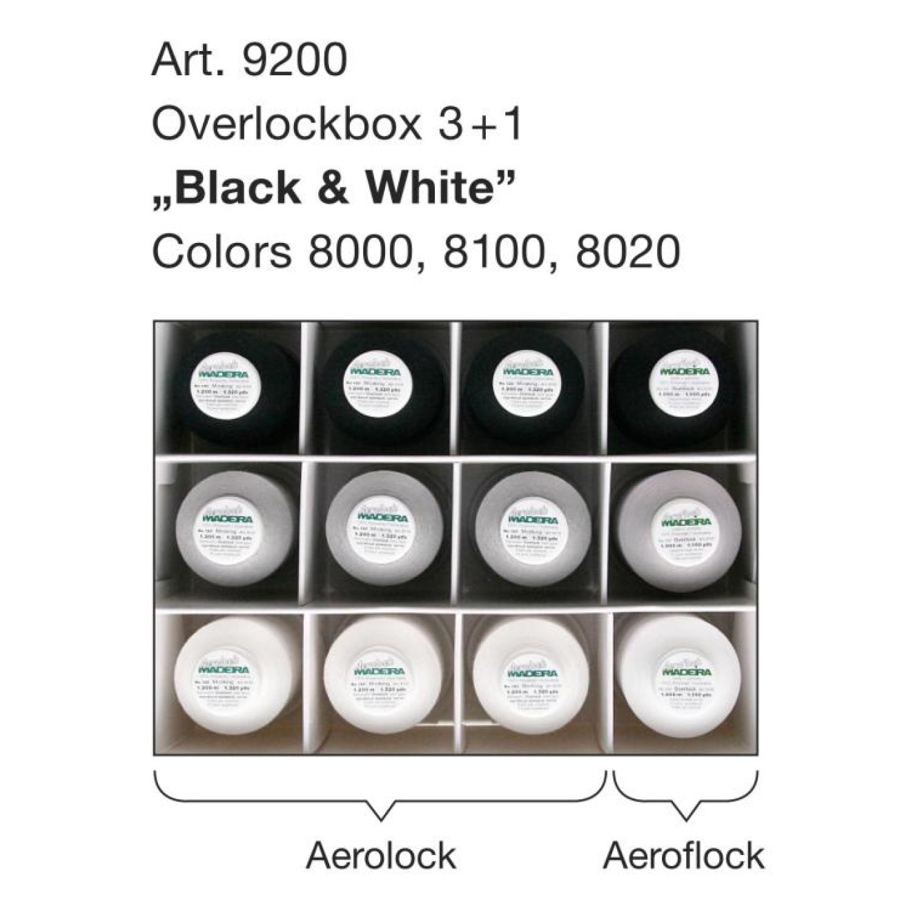 Overlockbox 8000/8100/8020 9x1200 m/3x1000 m