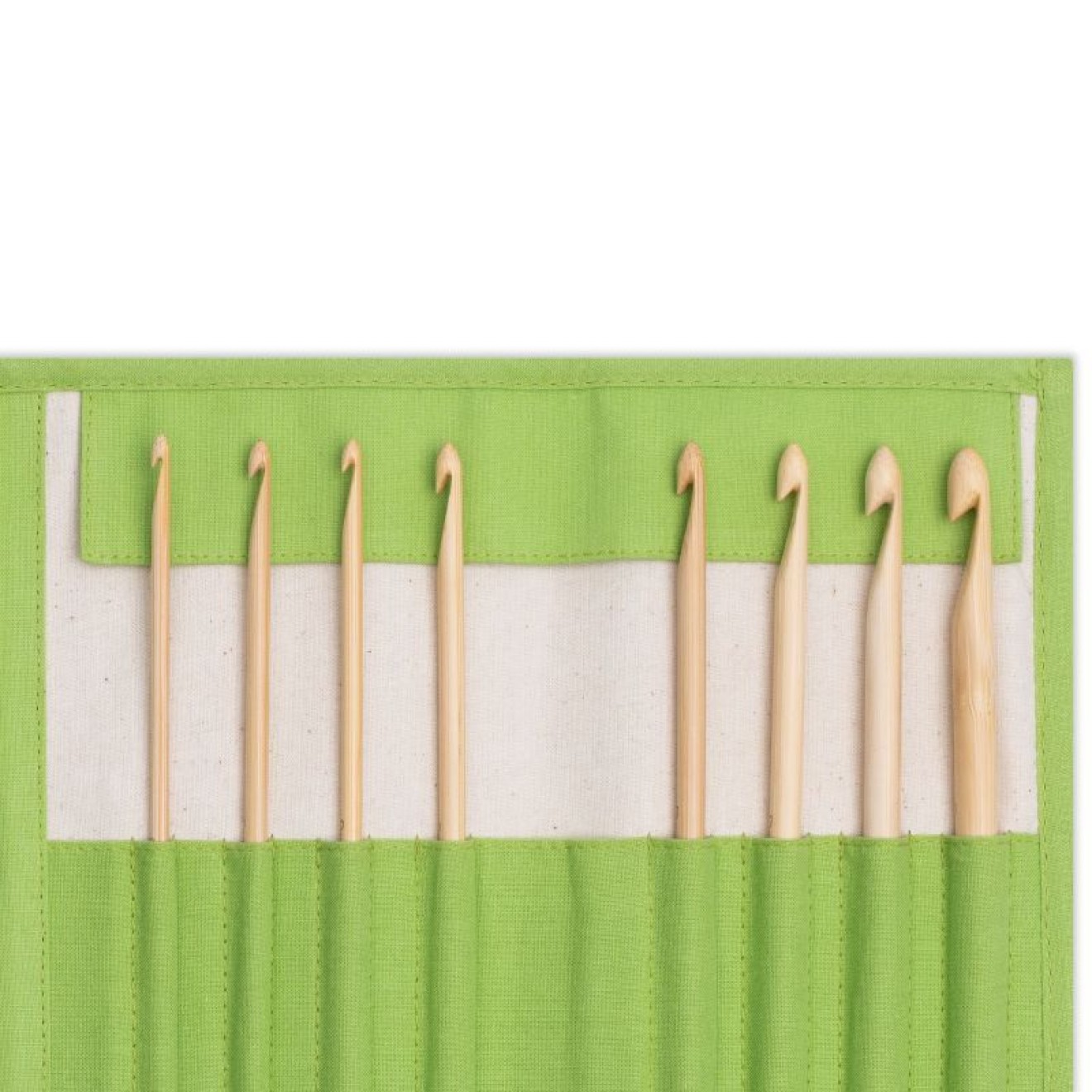 Woll-Häkelnadel BAMBUS Set 3,5 - 8 mm