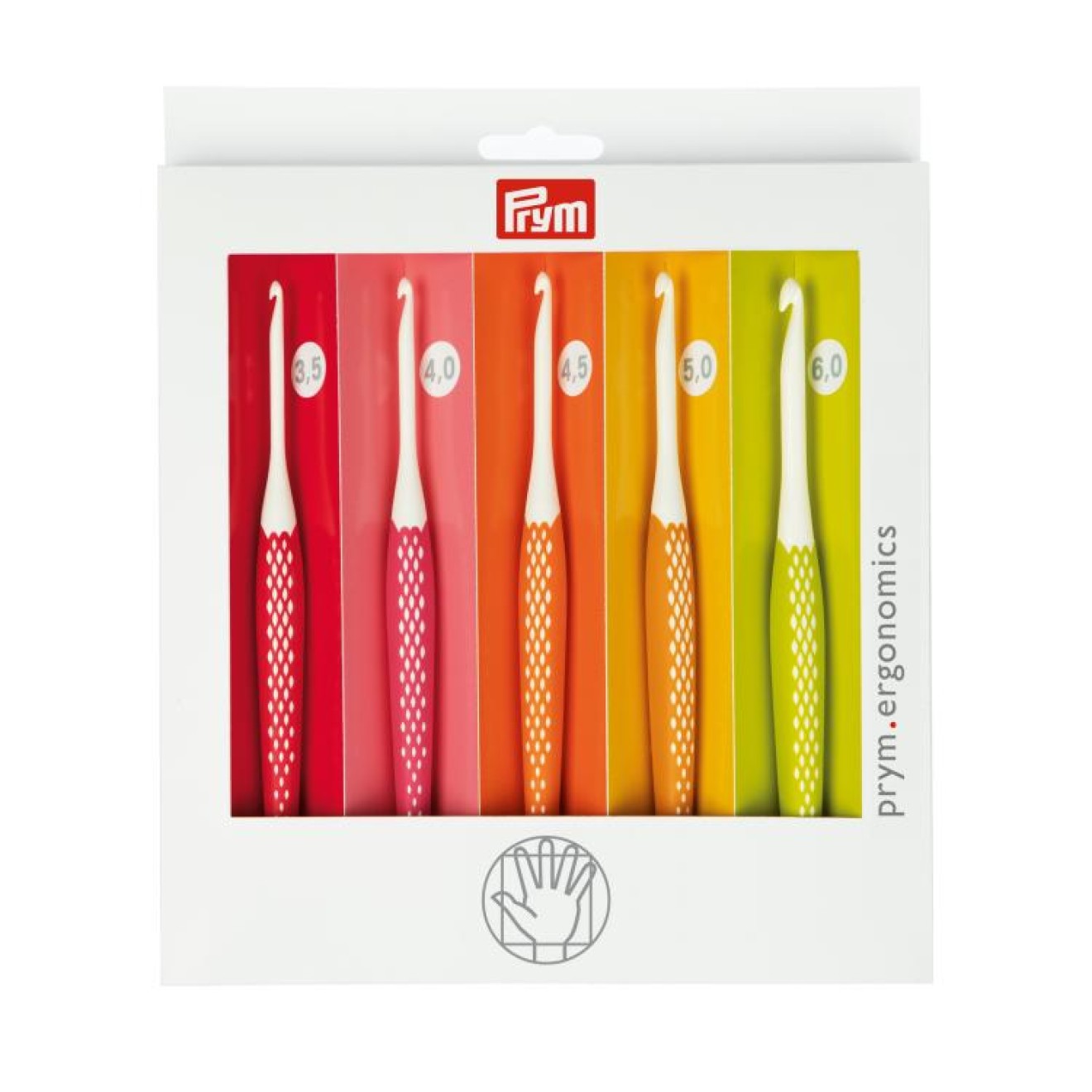 Prym Ergonomics Wollhäkelnadel Set 3,5–6mm