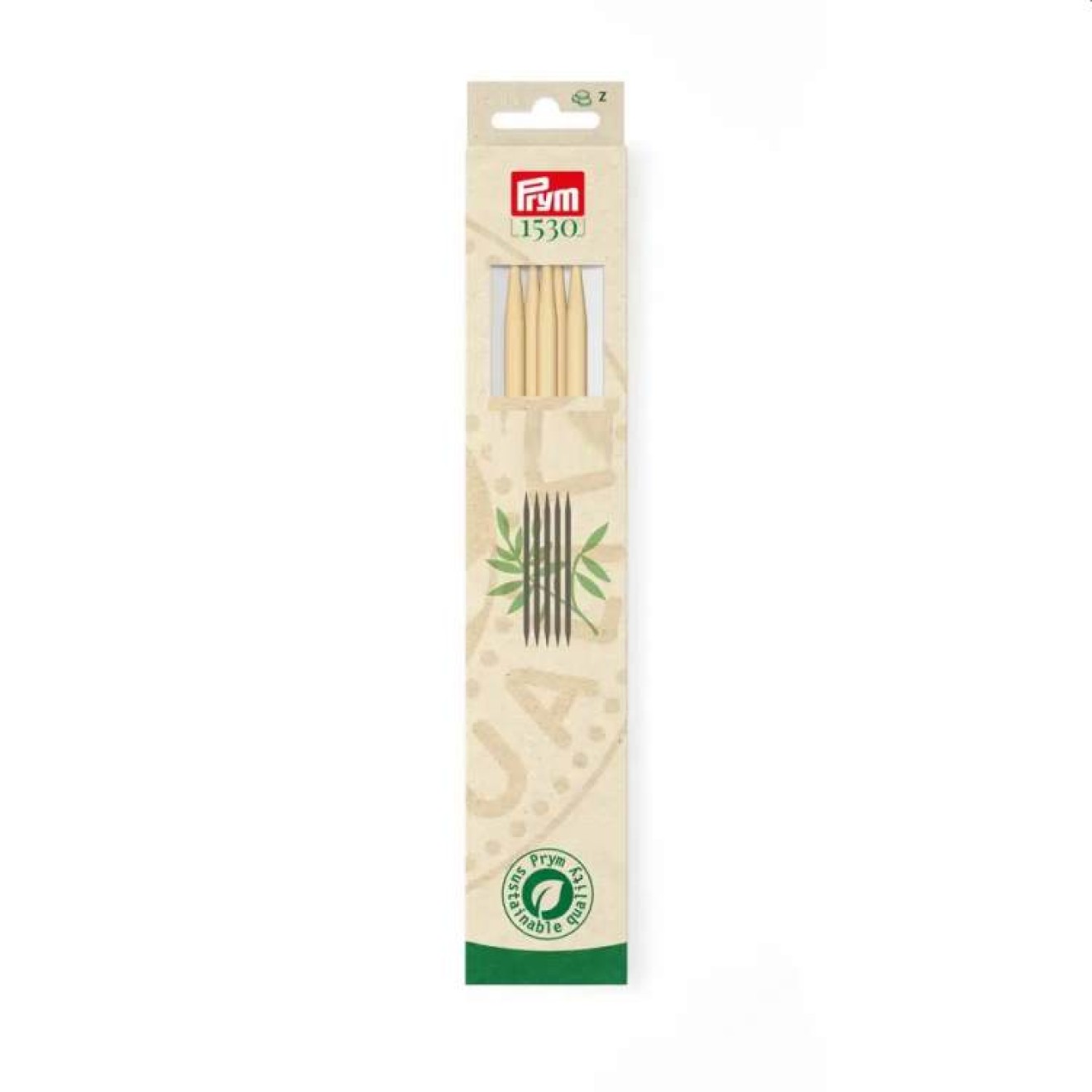 Prym Strumpfstricknadeln Bambus 15/20 cm