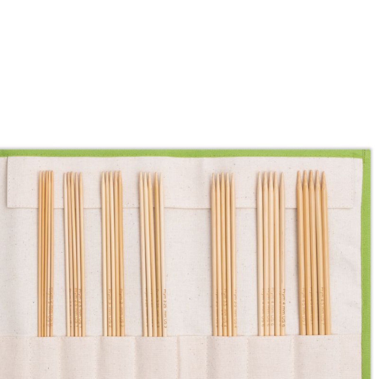 Strumpfstricknadel Bambus Set 2-4,5 mm 20 cm