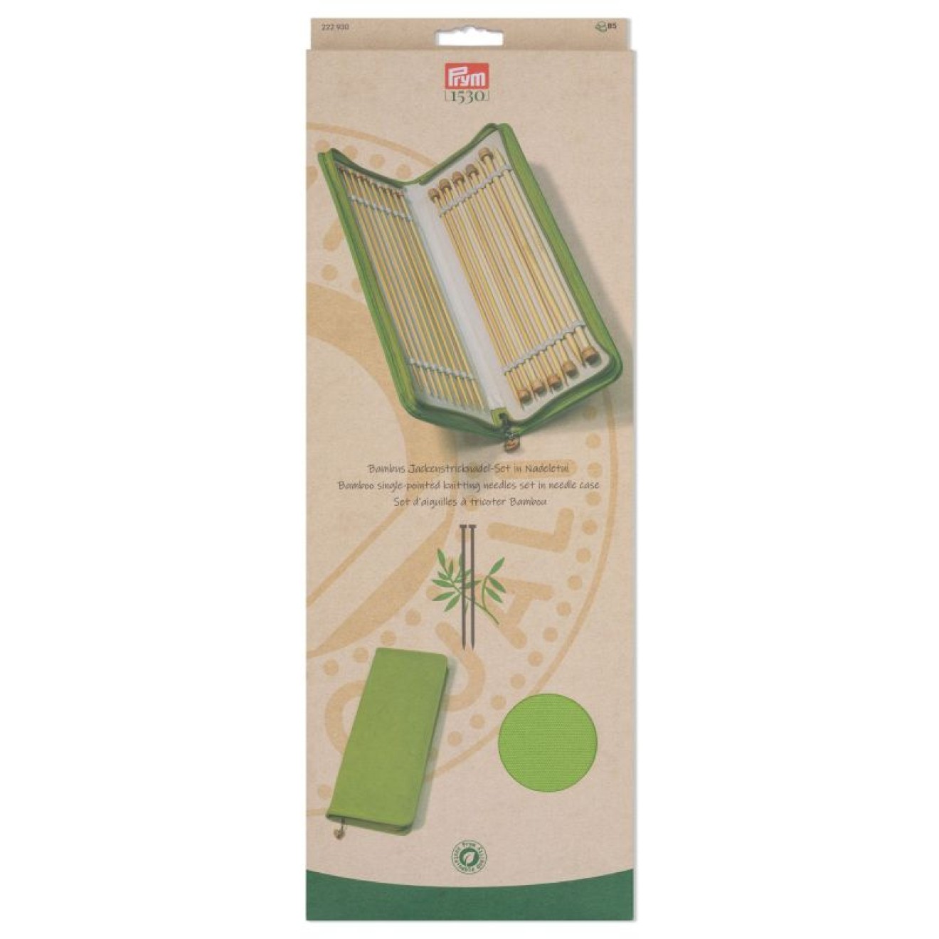 Jackenstricknadel Bambus Set 3,0-8 mm 33 cm