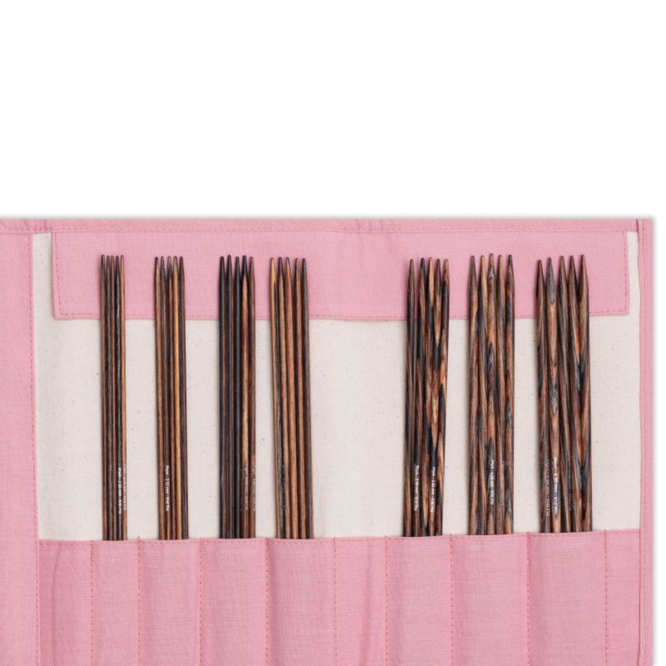 Strumpfstricknadel Natural rose 2-4,5 mm 20 cm