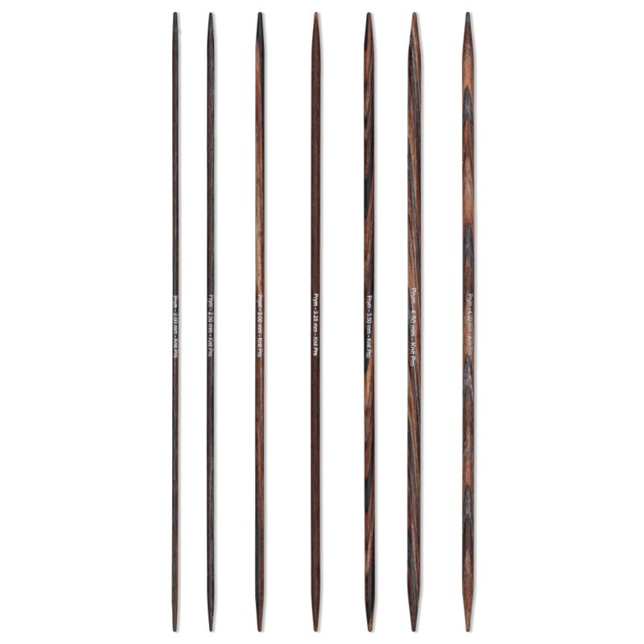 Strumpfstricknadel Natural rose 2-4,5 mm 20 cm