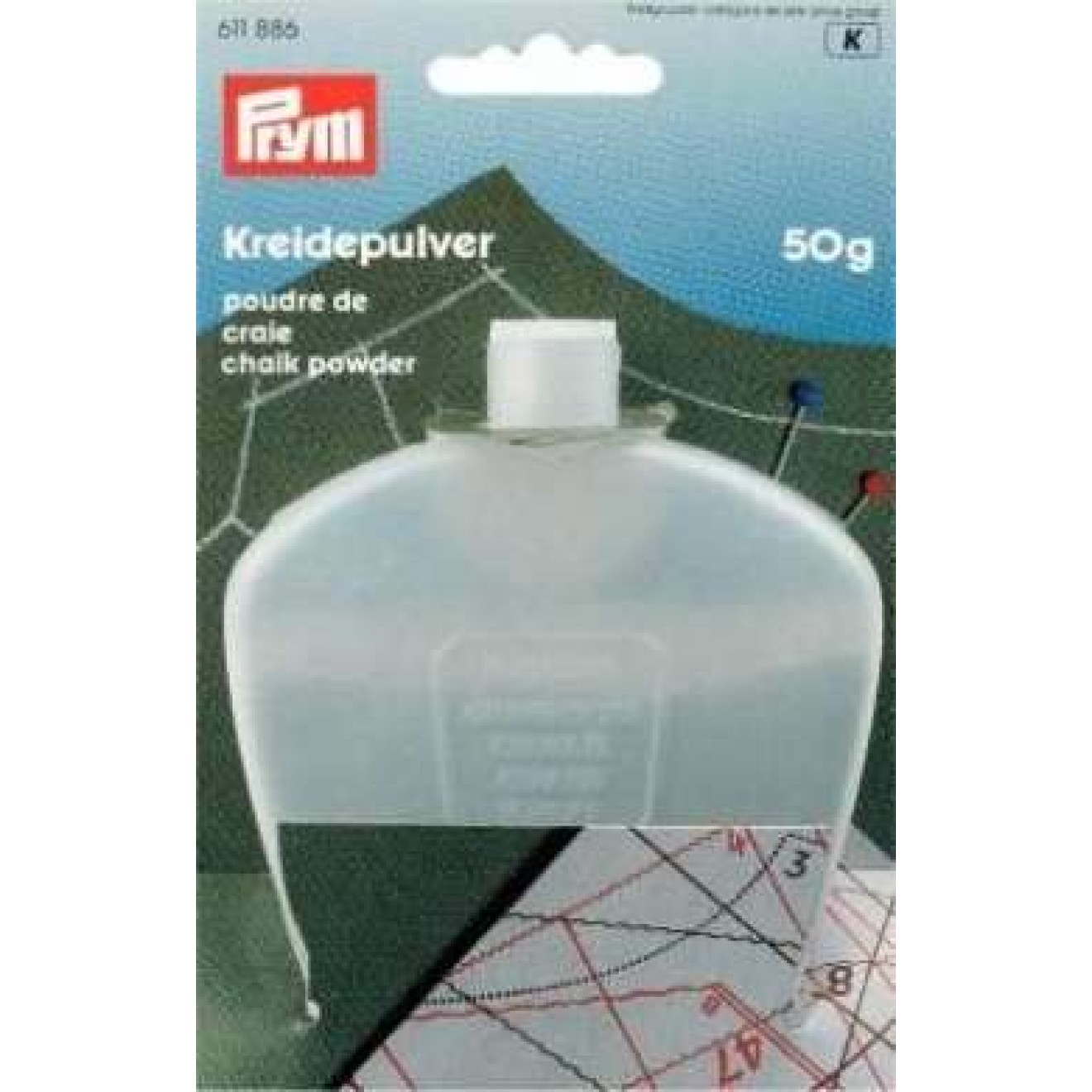 Kreidepulver weiß 50 g