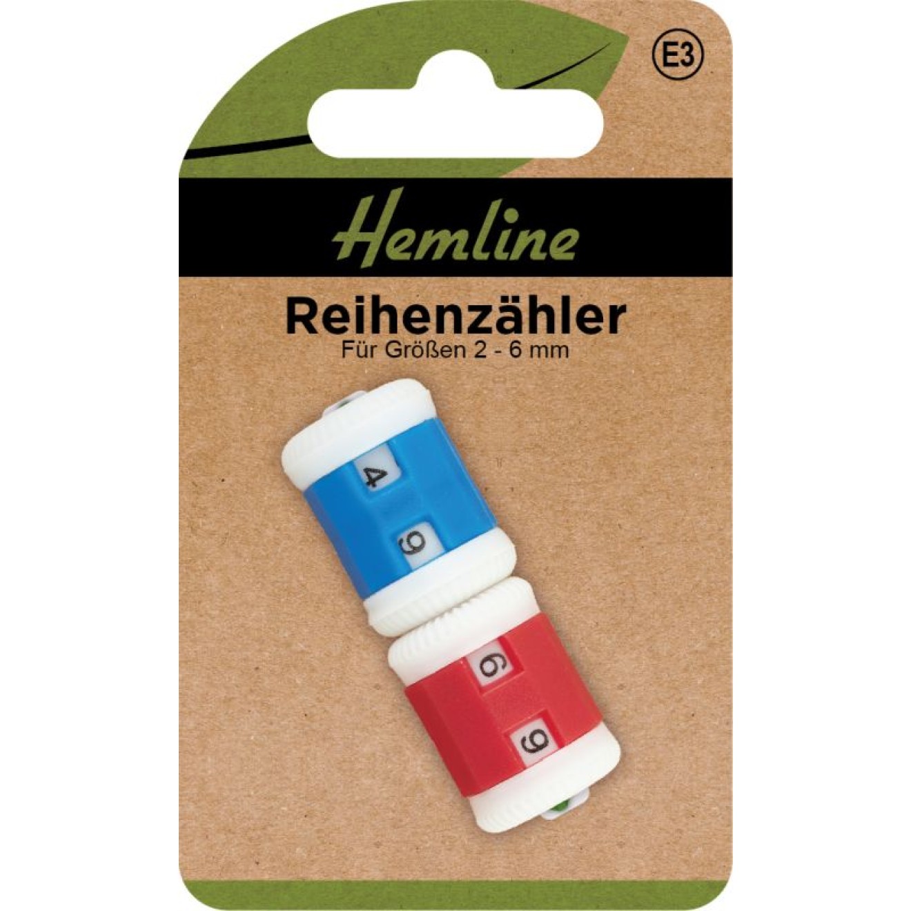 Reihenzähler blau, rot 2 St