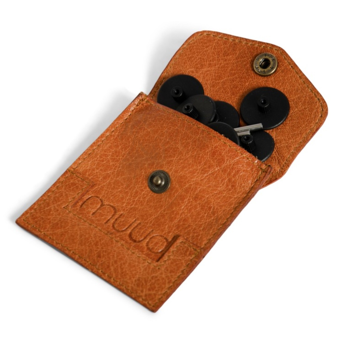 Echtlederetui Bergen 9,5x8 cm Whisky