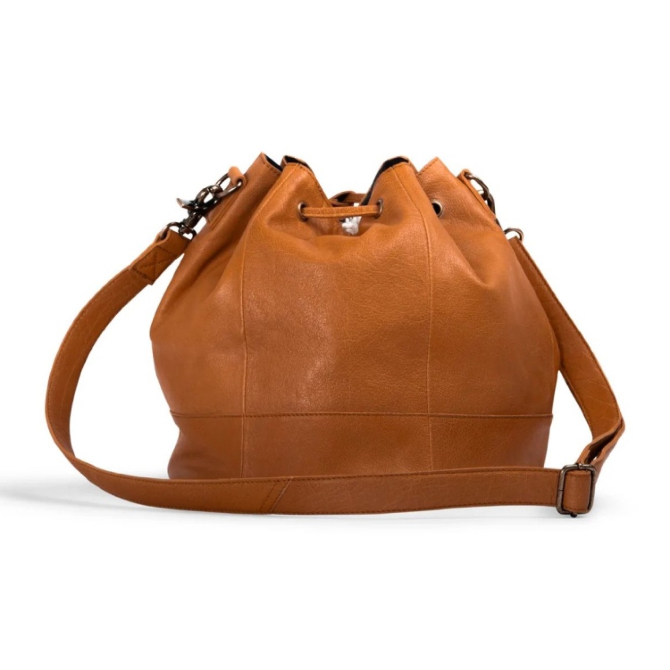 muud Ledertasche Donna 26x41 cm Ø24cm Whisky
