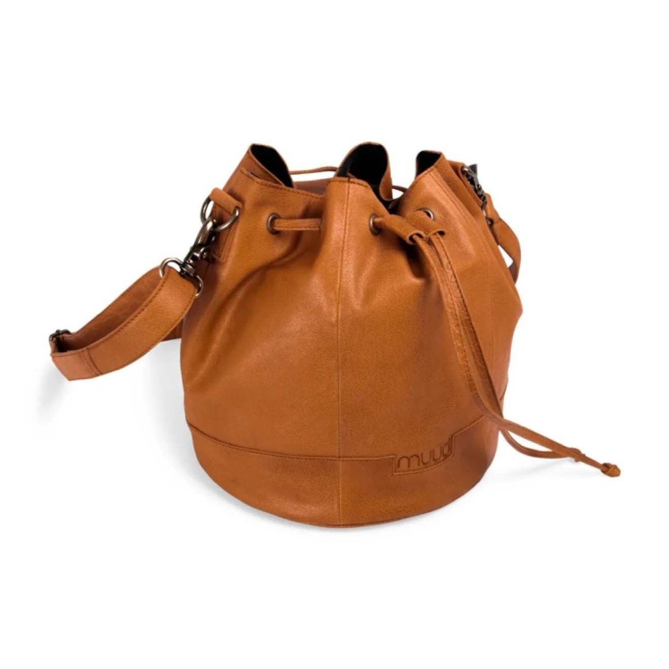 muud Ledertasche Donna 26x41 cm Ø24cm Whisky