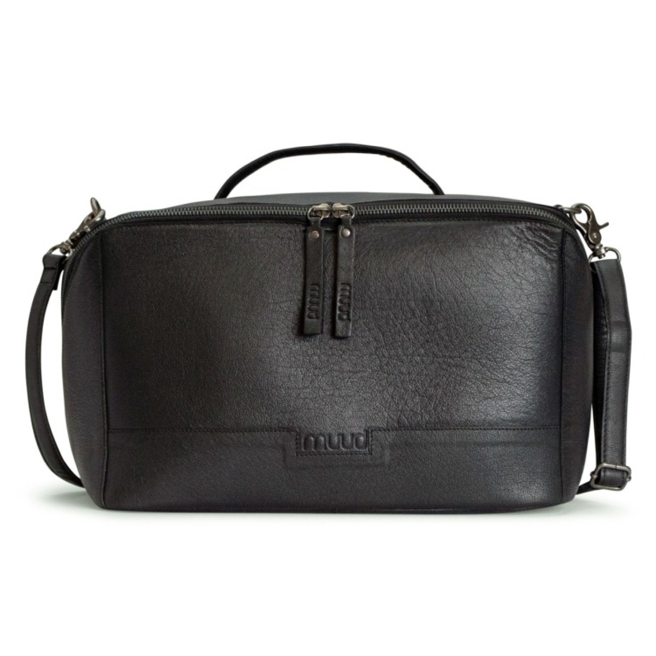 muud Cleo XL Projekttasche Leder Cleo XL 24x23 cm Black