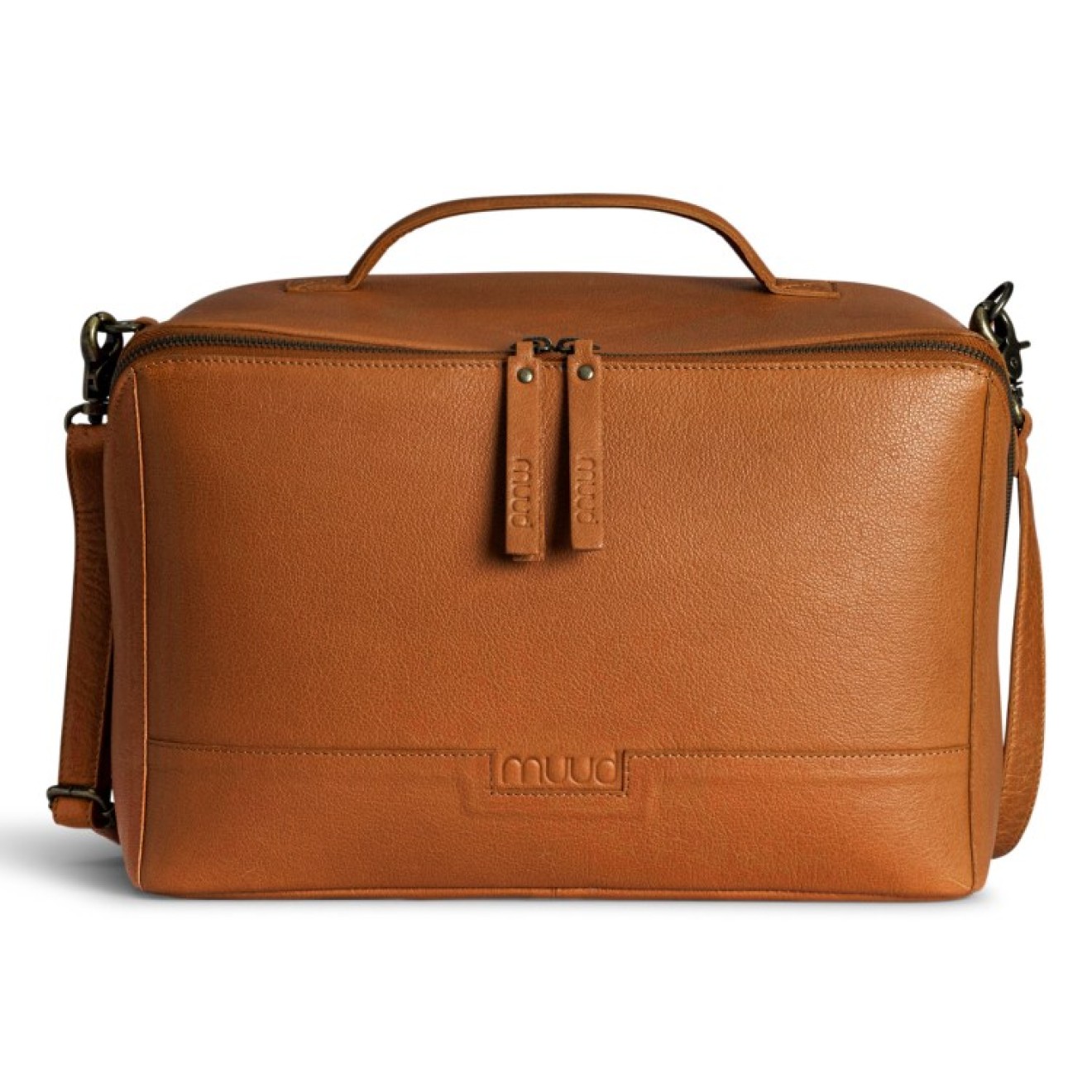 muud Cleo XL Projekttasche Leder Cleo XL 24x23 cm Whisky