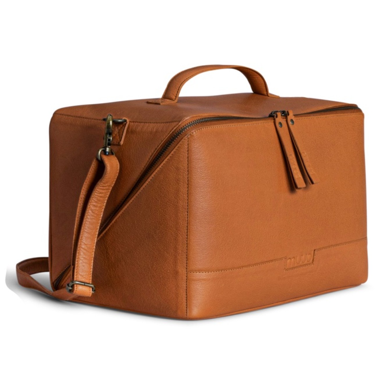 muud Cleo XL Projekttasche Leder Cleo XL 24x23 cm Whisky