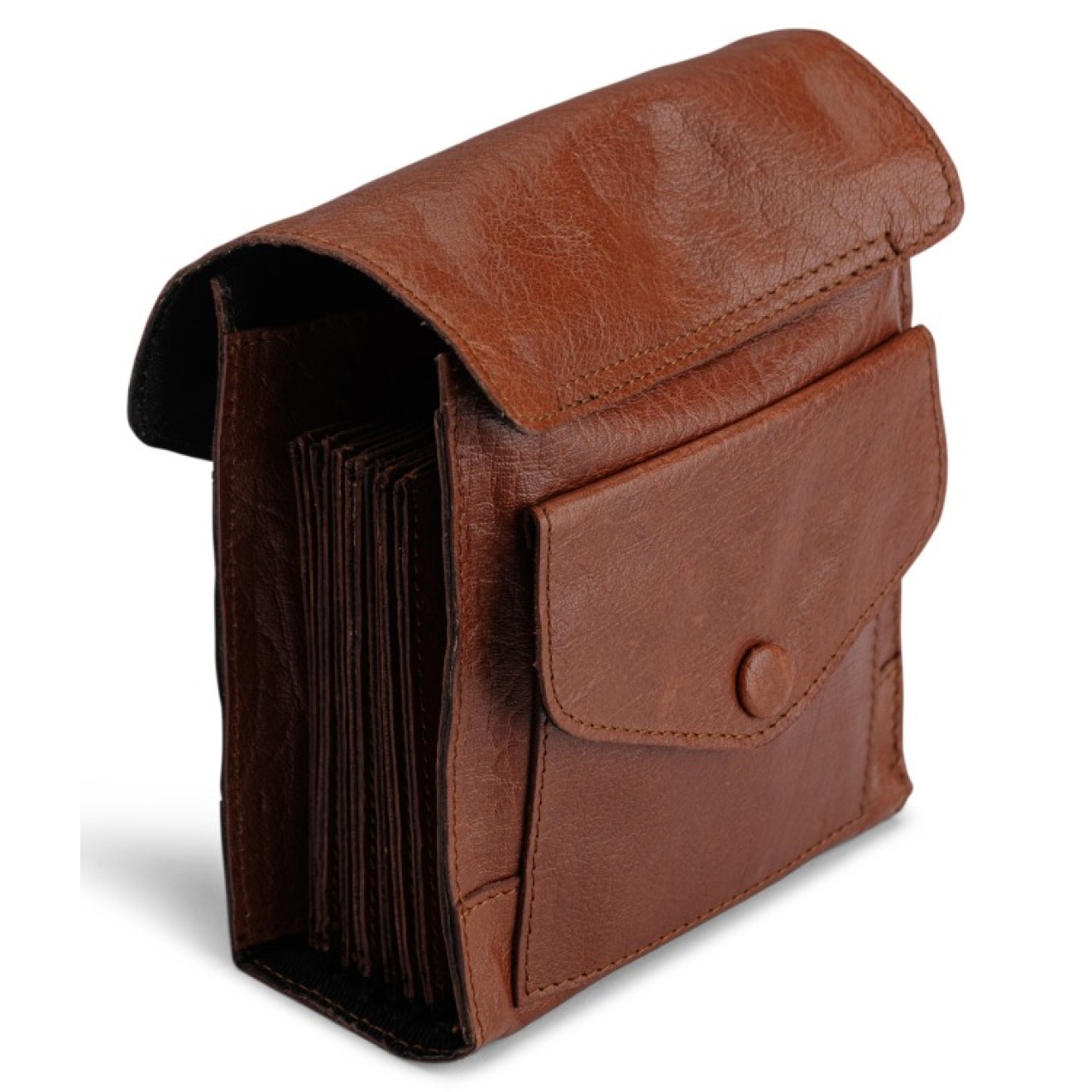 muud Leder-Etui Betina 18x13 cm Rich Brown