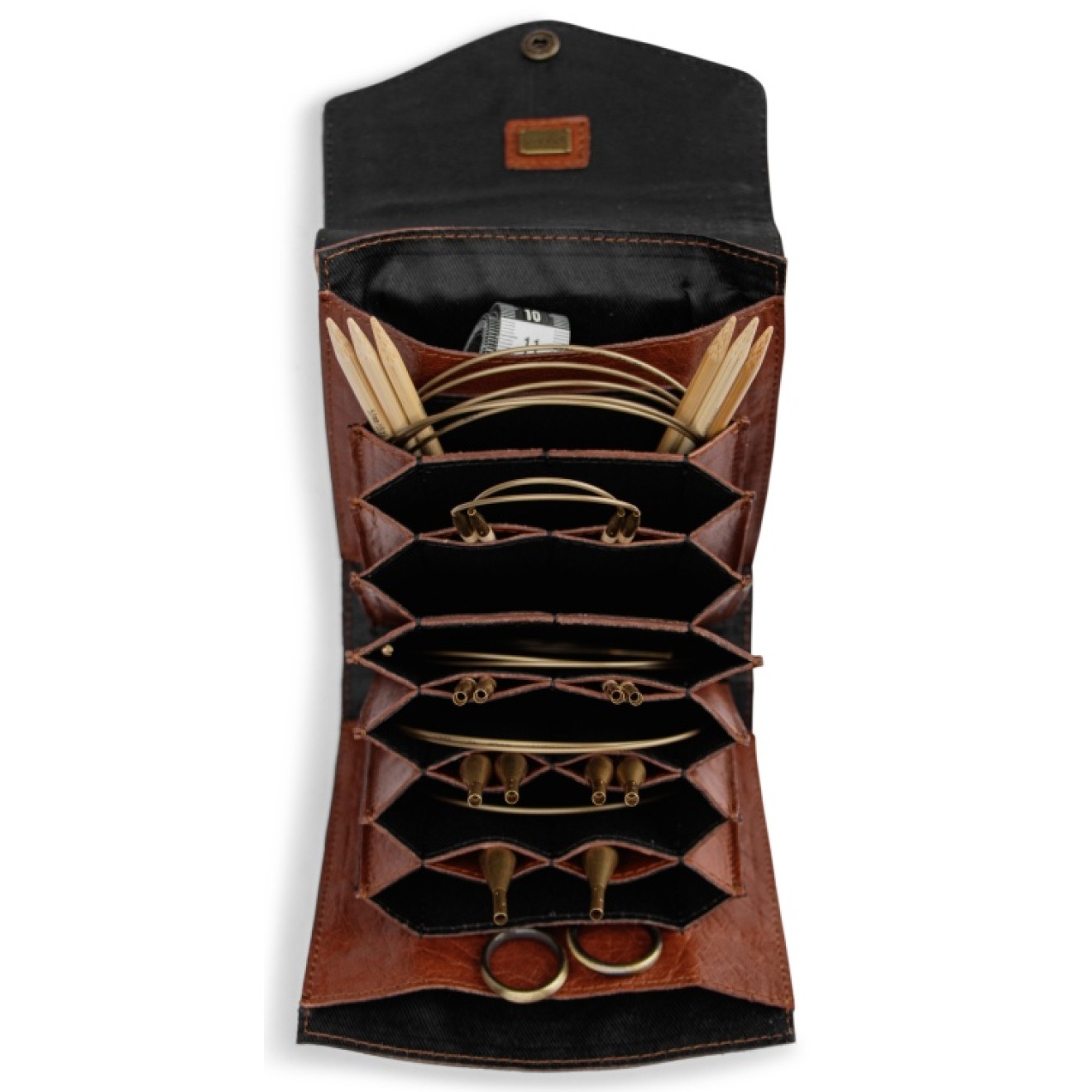 muud Leder-Etui Betina 18x13 cm Rich Brown
