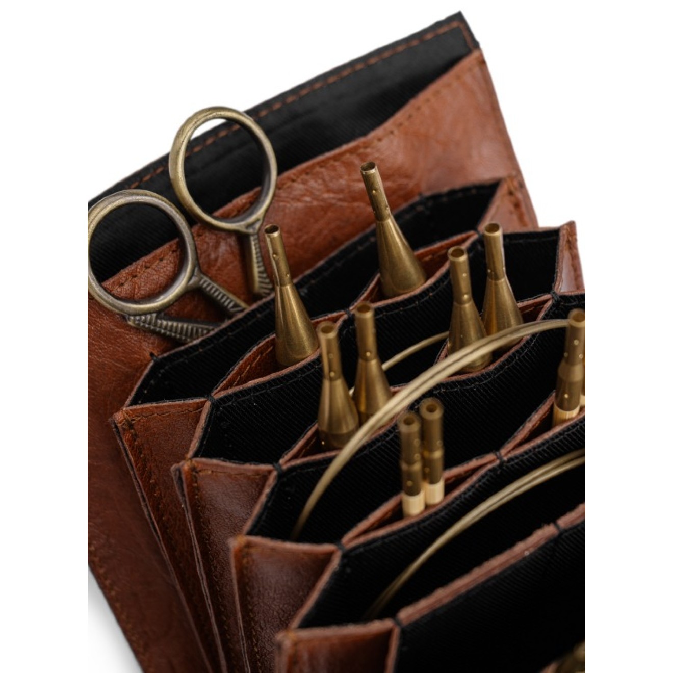 muud Leder-Etui Betina 18x13 cm Rich Brown