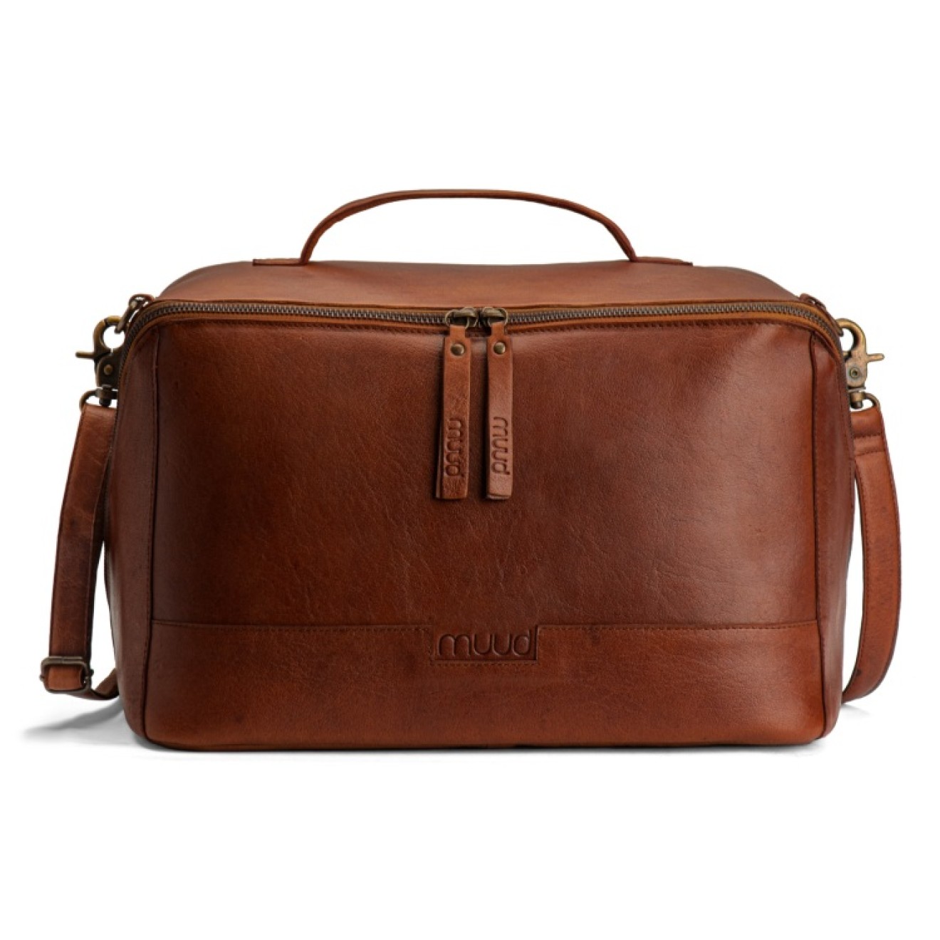 muud Cleo XL Projekttasche Leder Cleo XL 24x23 cm Rich Brown