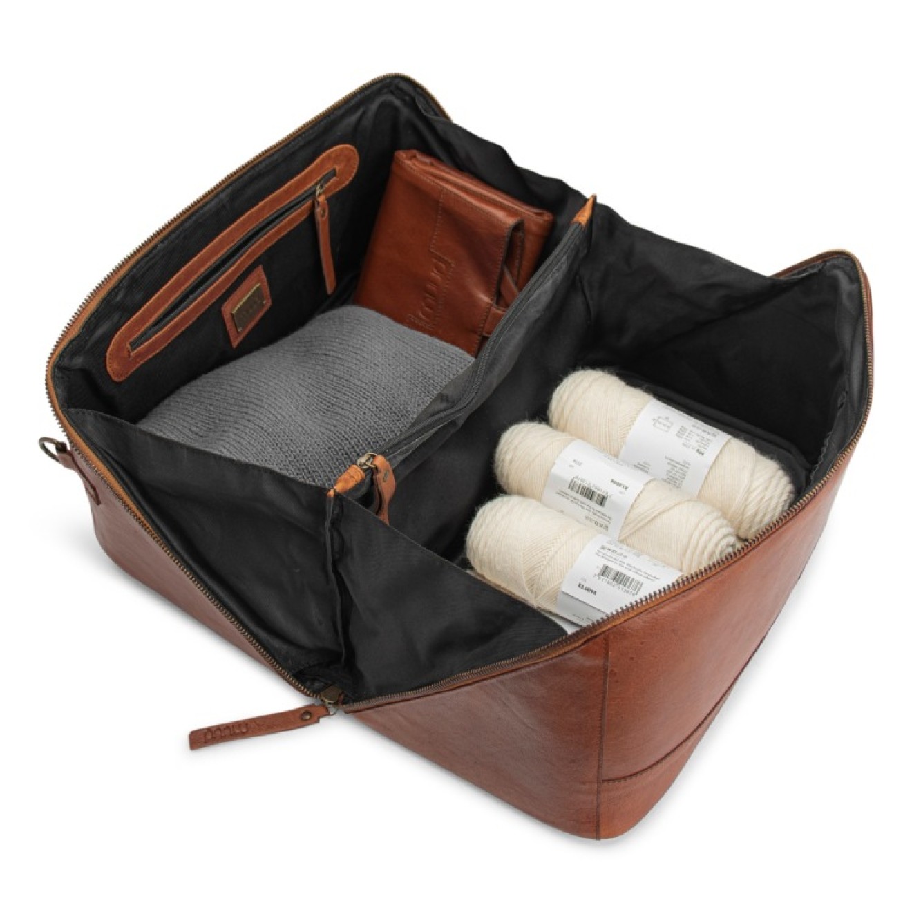muud Cleo XL Projekttasche Leder Cleo XL 24x23 cm Rich Brown