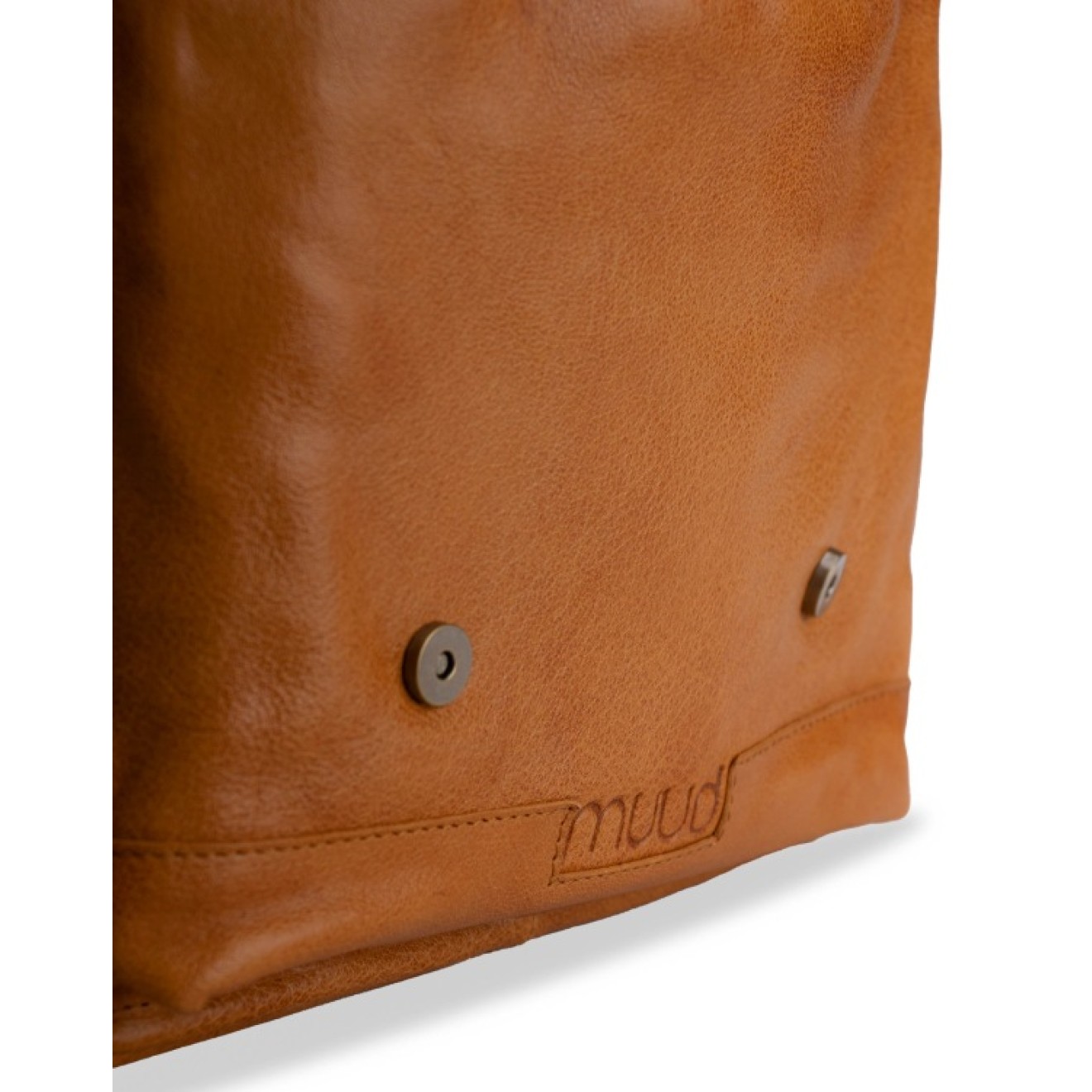 muud Leder-Stricktasche Geogina 40x30x12 cm Whisky