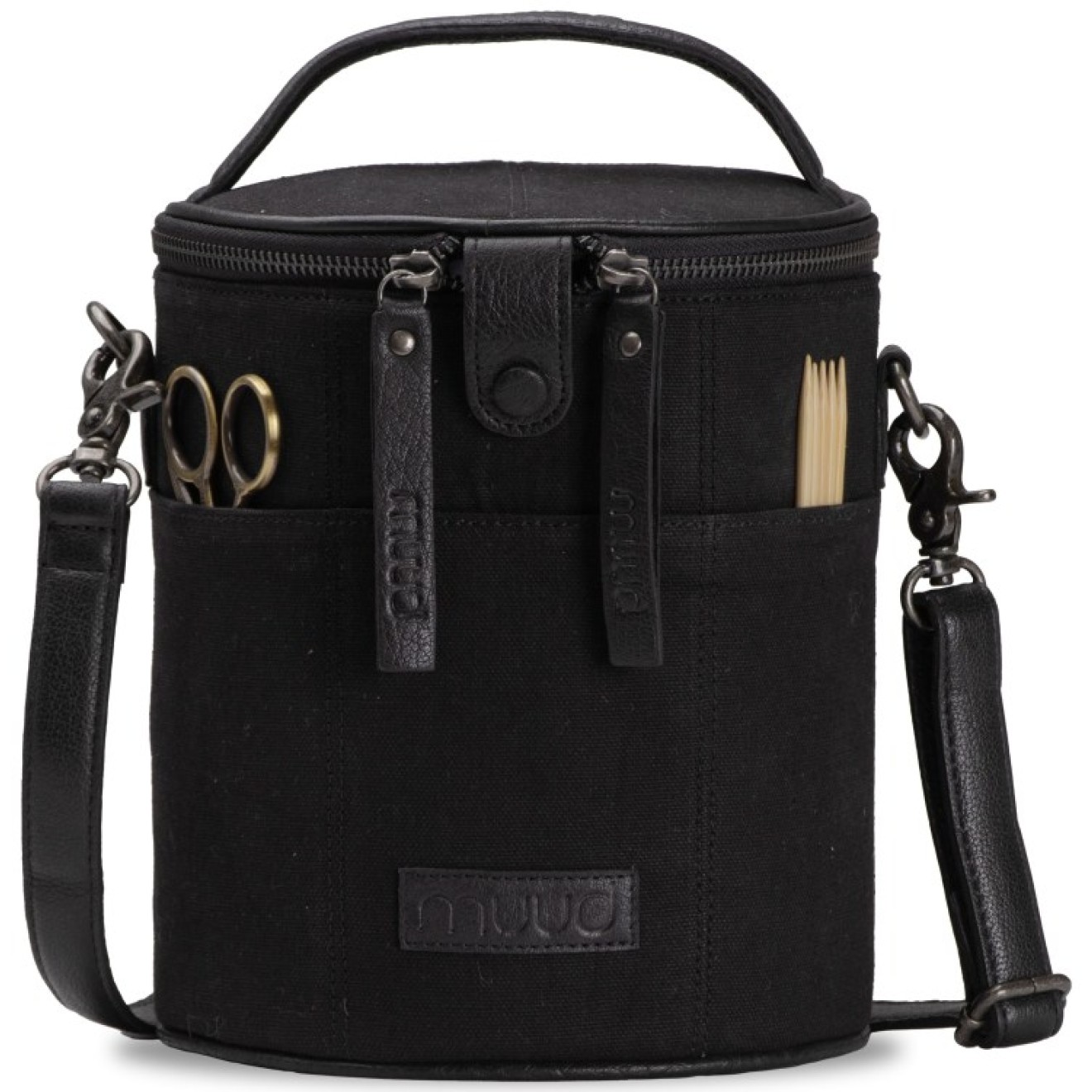 muud Saturn Canvas Projekttasche Canvas Saturn 20x16 cm Black