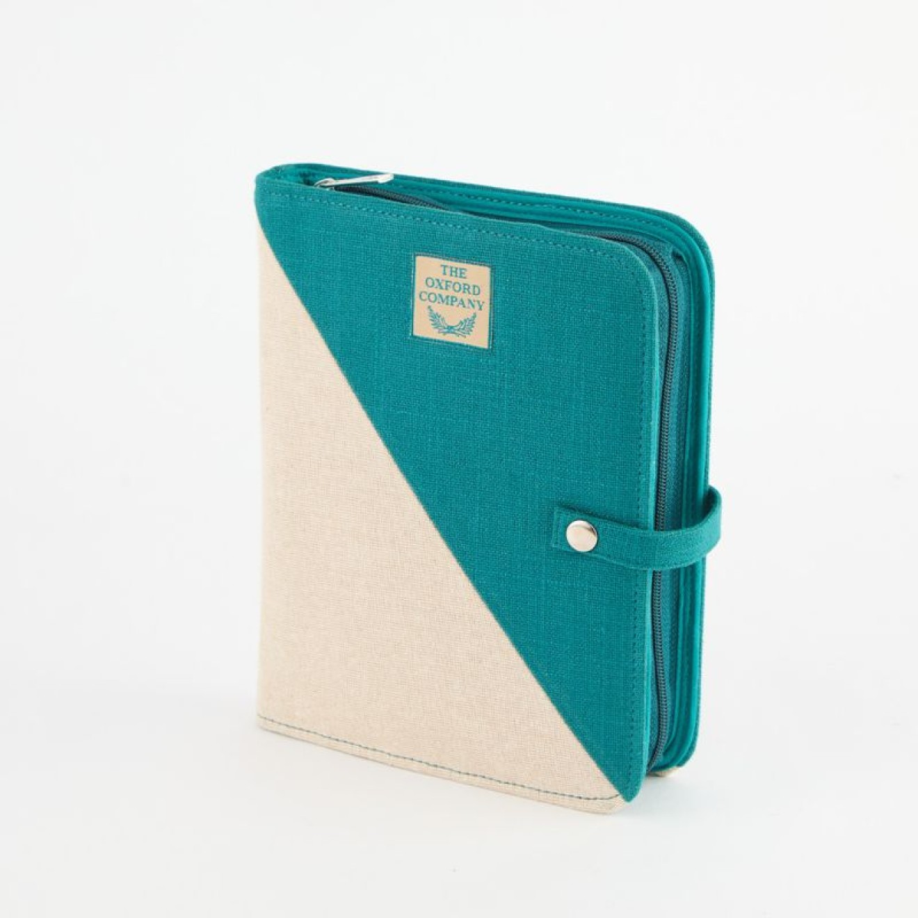 Punch Needle Etui midnight teal leer