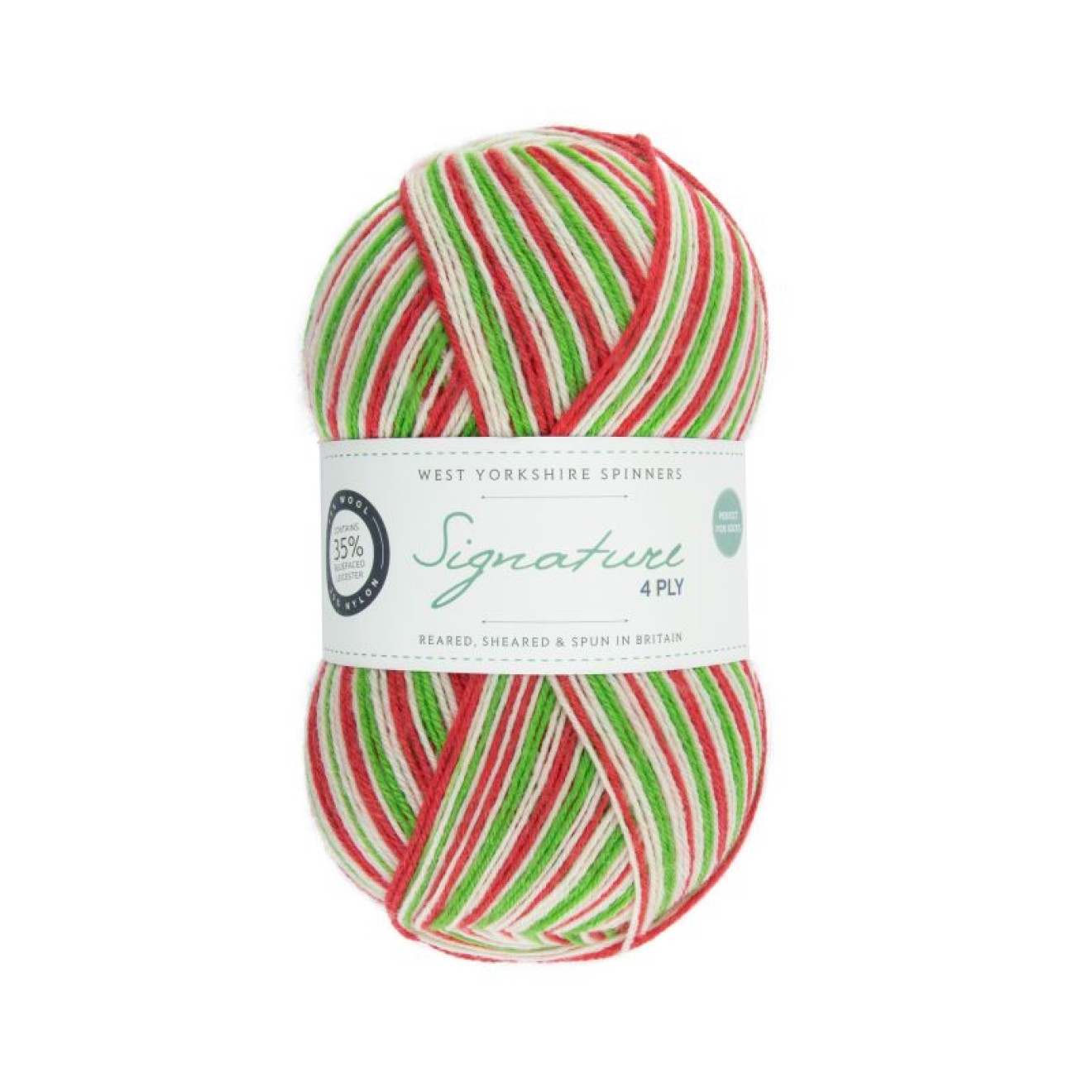 Signature 4Ply - Christmas col. 989 candy cane ca. 400 m 100 g