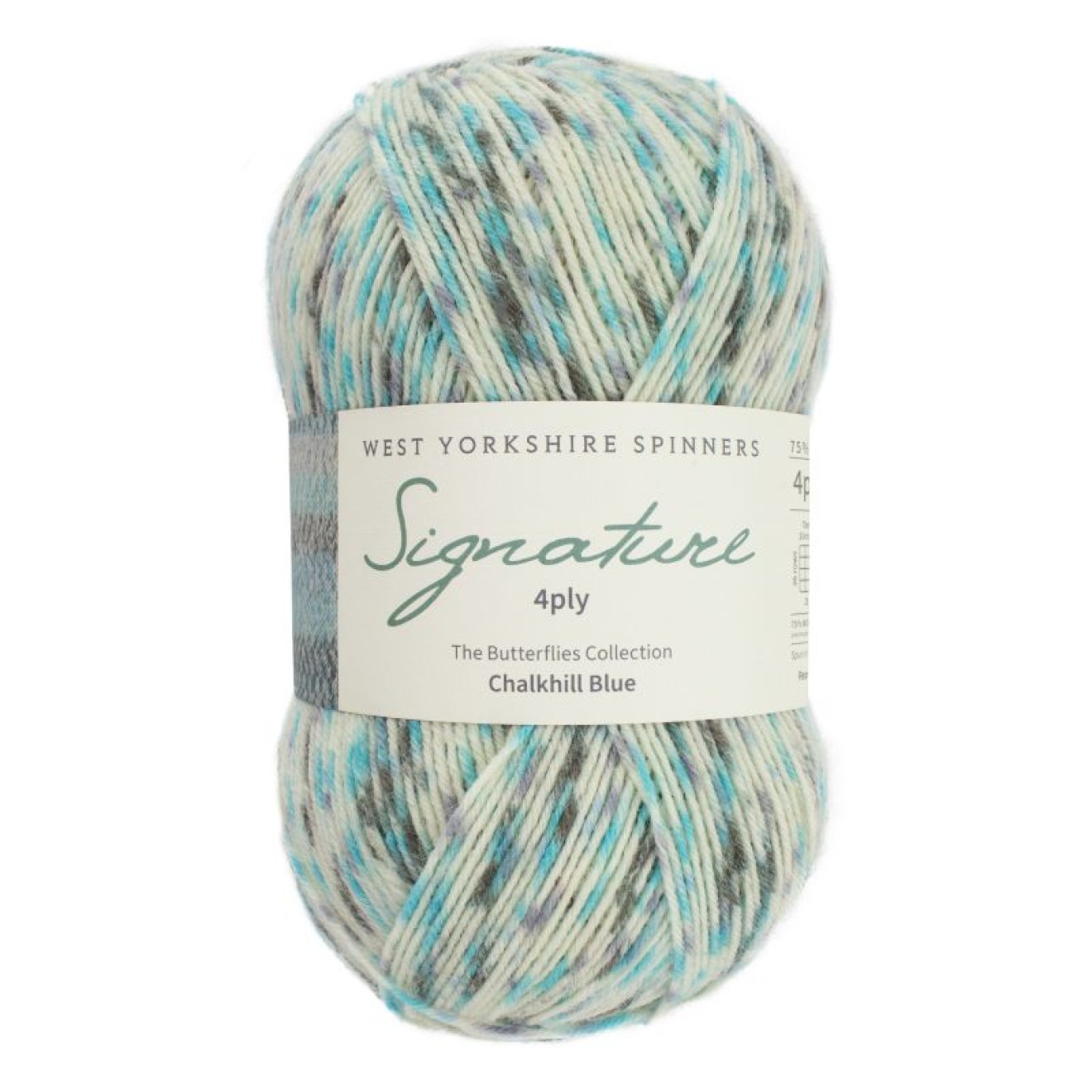 Signature 4ply - Butterflies col. 1242 chalkhill blue ca. 400 m 100 g