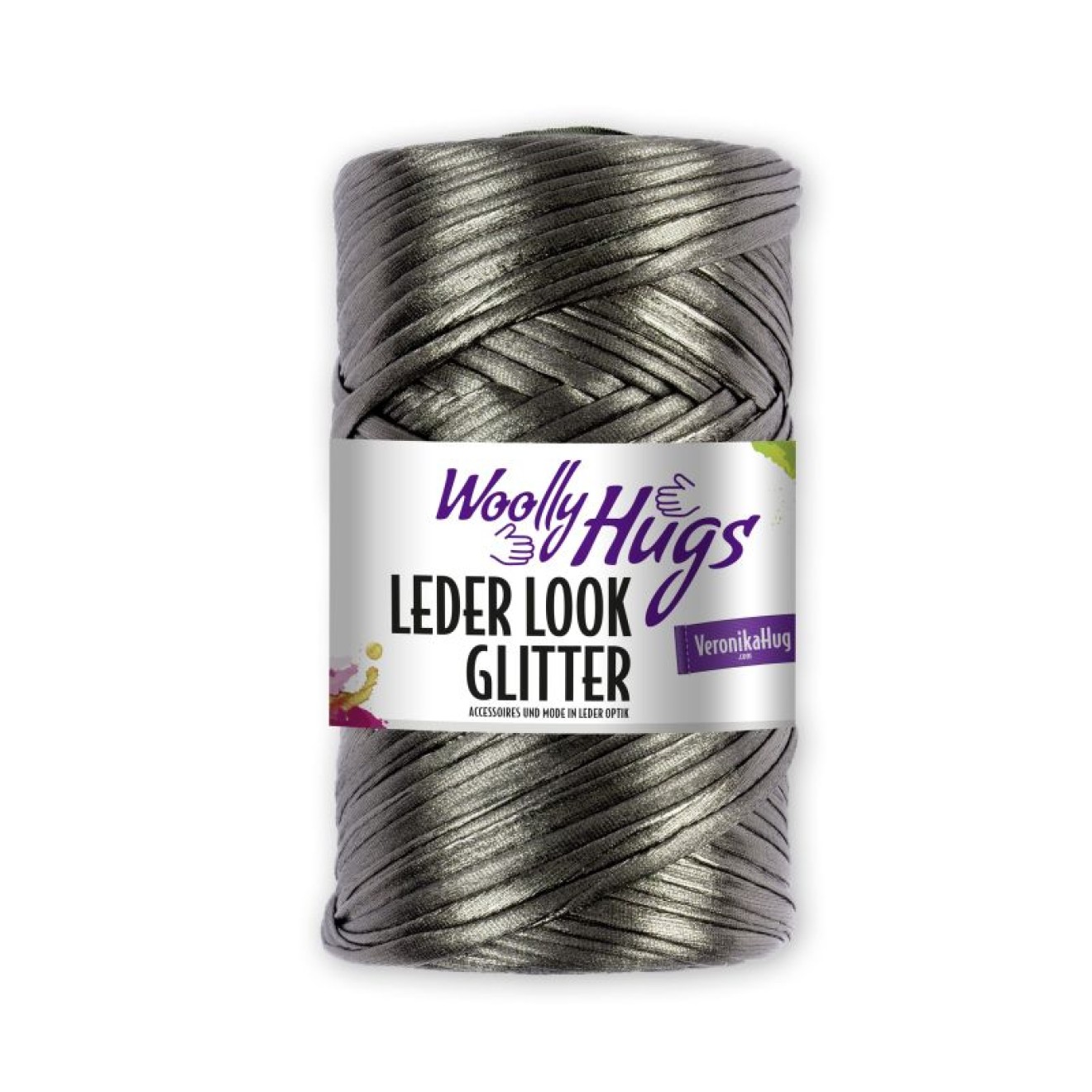 Leder Look Glitter