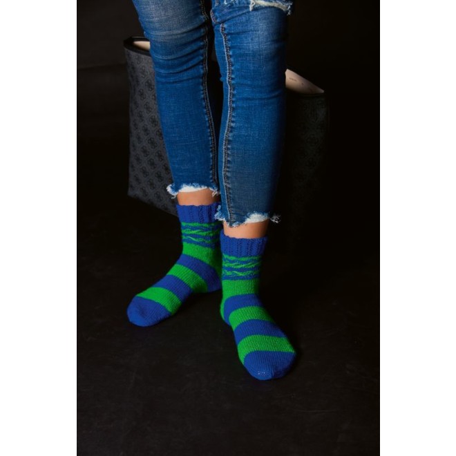 Socken stricken mit Wow - Effekt