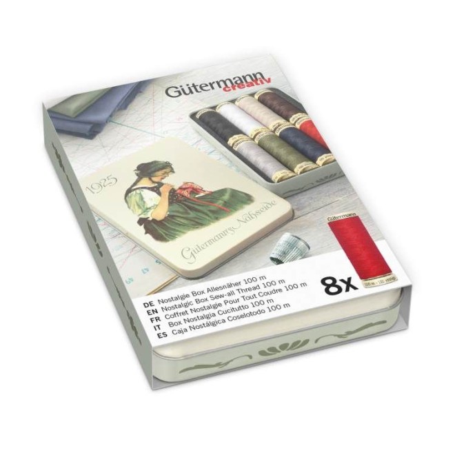 Gütermann Nostalgie-Box 100 m 8 St