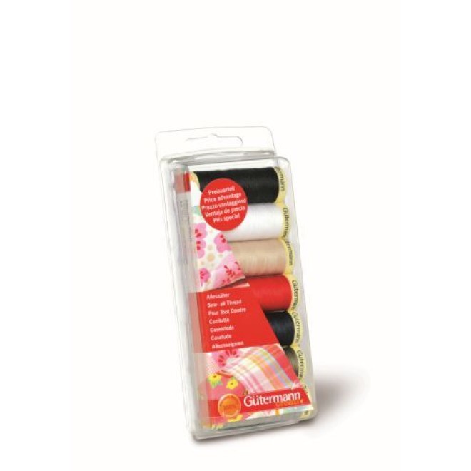 Nähfaden - Set Nähfaden - Set 162x68x20 mm sortiert 7x100 m