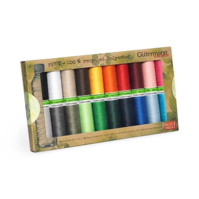 Nähfaden - Set Nähfaden - Set 197x122x25 mm sortiert 20x100 m