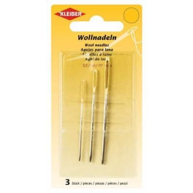 Wollnadeln 52, 60, 70 mm 3 St