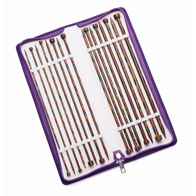 Nadelset Jackenstricknadeln Symfonie Holz 30 cm, 8 Paar 3,50 - 8,00 mm
