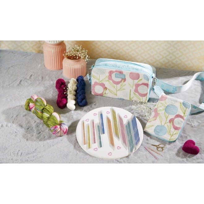 KnitPro Geschenk-Set Sweet Affair Pastell Nadelset Aluminium – austauschbare Rundstricknadeln