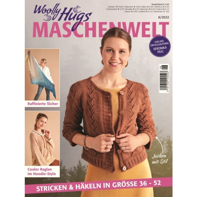 Pro Lana Strickheft - Woolly Hugs Maschenwelt 6/2022