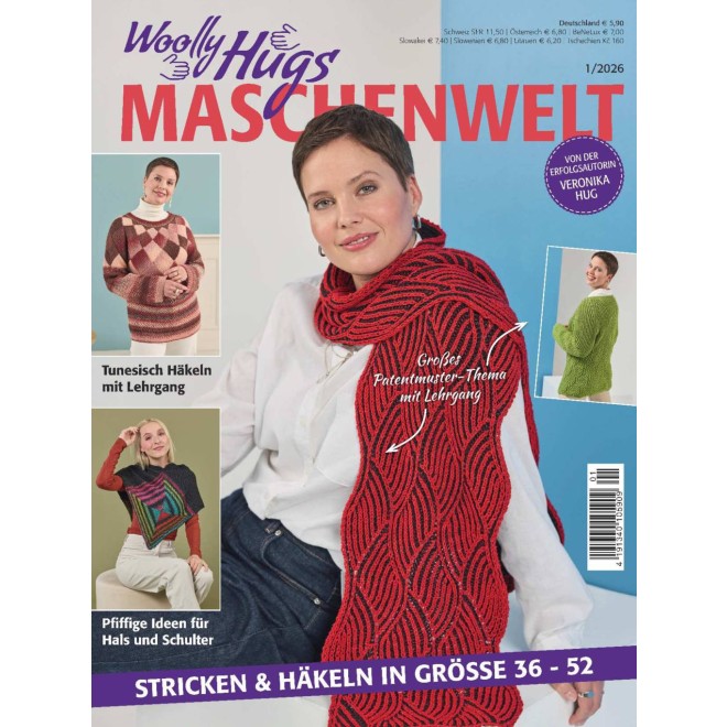 Pro Lana Strickheft - Woolly Hugs Maschenwelt 1/2026