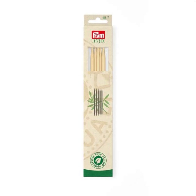 Prym Strumpfstricknadeln Bambus 15/20 cm