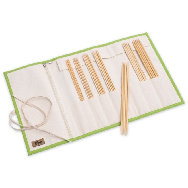 Strumpfstricknadel Bambus Set 2-4,5 mm 20 cm