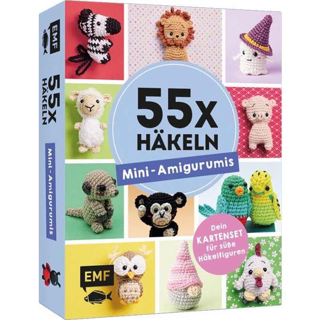 55 x häkeln – Mini-Amigurumis: Dein Kartenset von Wellensittich bis Wichtel