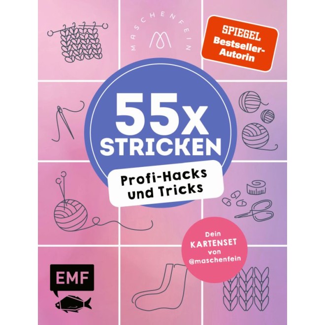 55 x stricken – Profi-Hacks und Tricks | Dein Kartenset von @maschenfein