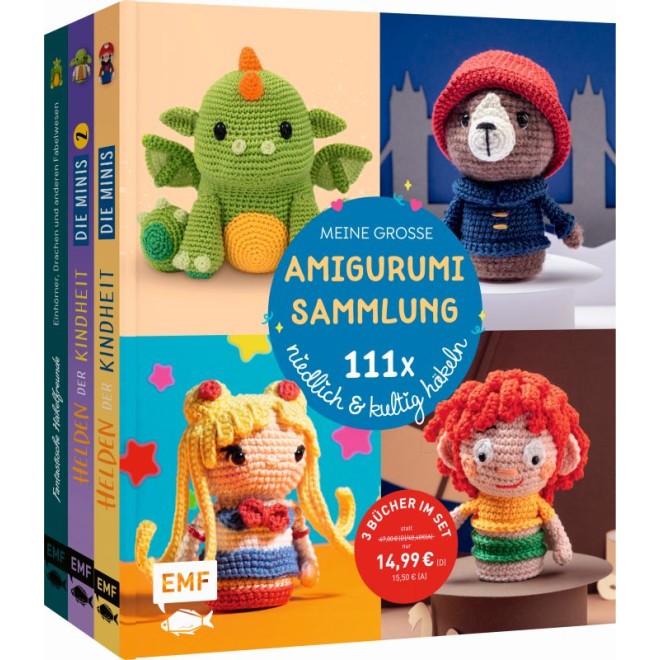 Meine Große Amigurumi-Sammlung – 111x Niedlich & Kultig Häkeln