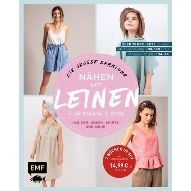 Nähen mit Leinen für Mama und Mini - die große Sammlung mit über 25 Projekten