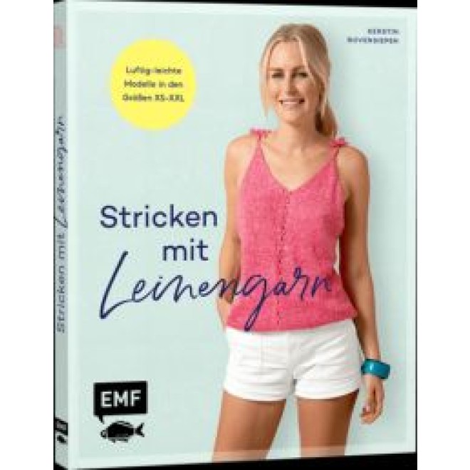 Stricken mit Leinengarn