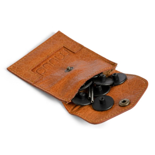 Echtlederetui Bergen 9,5x8 cm Whisky