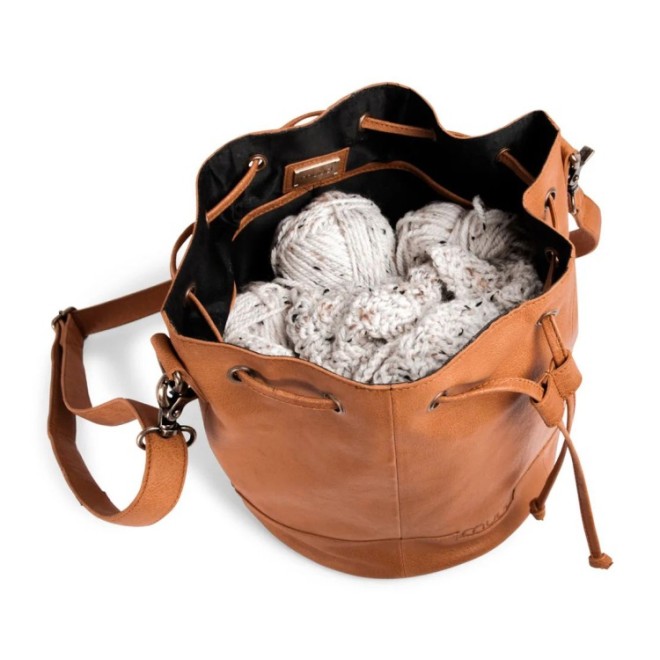 muud Ledertasche Donna 26x41 cm Ø24cm Whisky